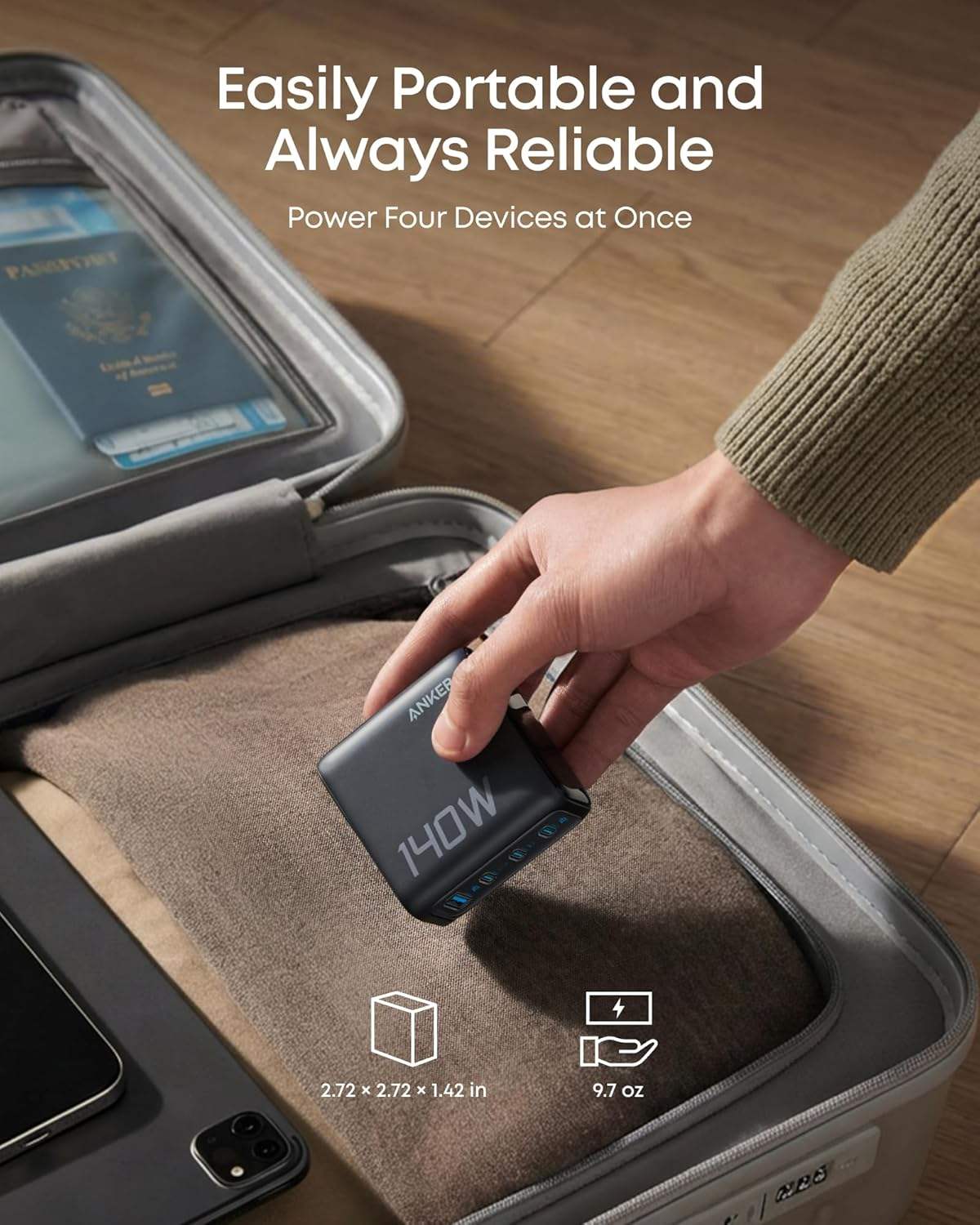 Anker Laptop Power Bank (25K, 165W, Built-In and Retractable Cables) - Anker - Flyclothing LLC