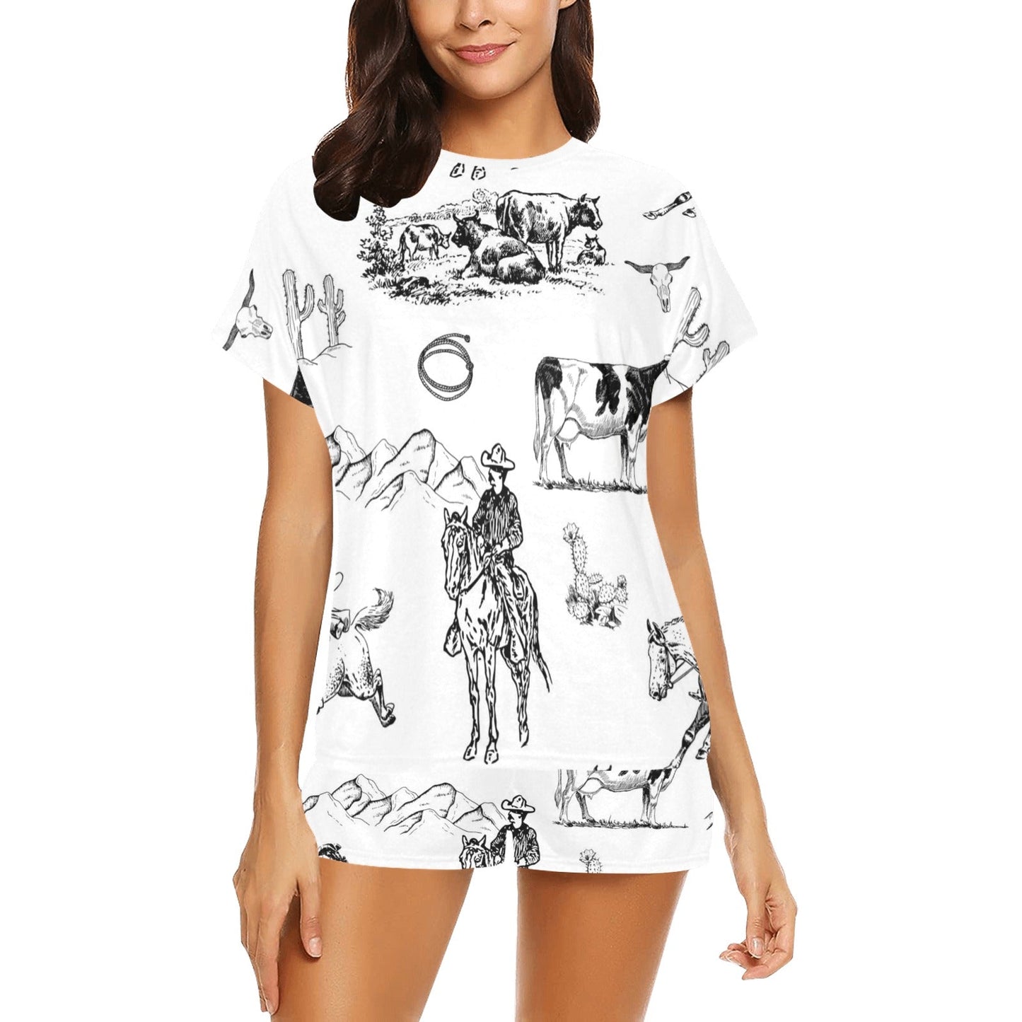 Baha Ranch Ranch Life Women's Short and Top Pajama Set