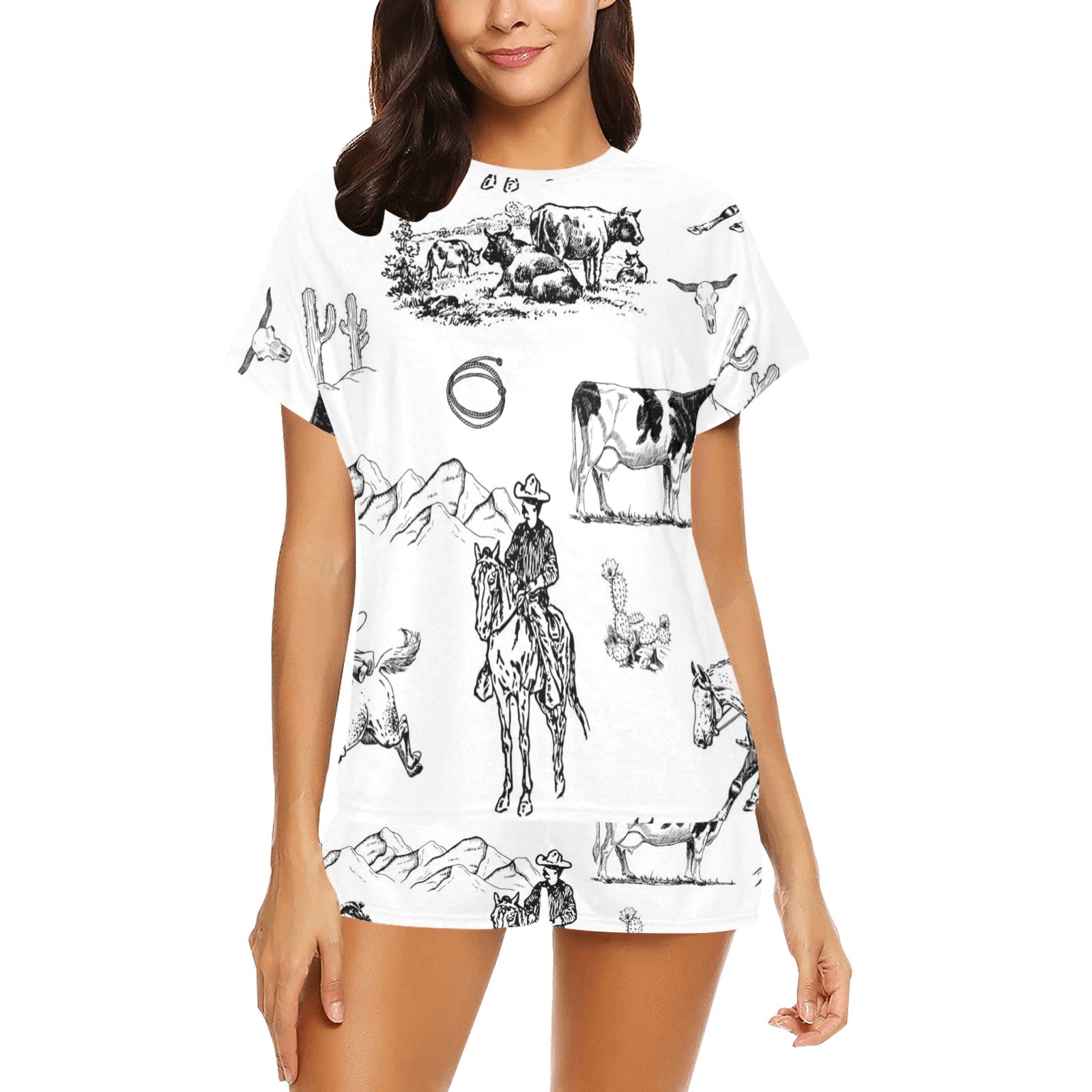 Baha Ranch Ranch Life Women's Short and Top Pajama Set
