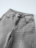 High Waist Wide Leg Washed Jeans - Trendsi - Flyclothing LLC