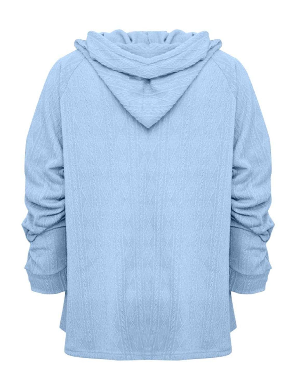 Full Size Drawstring Long Sleeve Hoodie - Trendsi - Flyclothing LLC