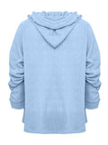 Full Size Drawstring Long Sleeve Hoodie - Trendsi - Flyclothing LLC