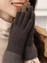 Warm Knitted Touchscreen Gloves - Trendsi - Flyclothing LLC