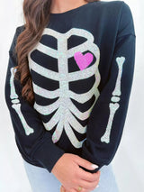 Full Size Halloween Round Neck Long Sleeve Sweatshirt Plus Size - Trendsi - Flyclothing LLC