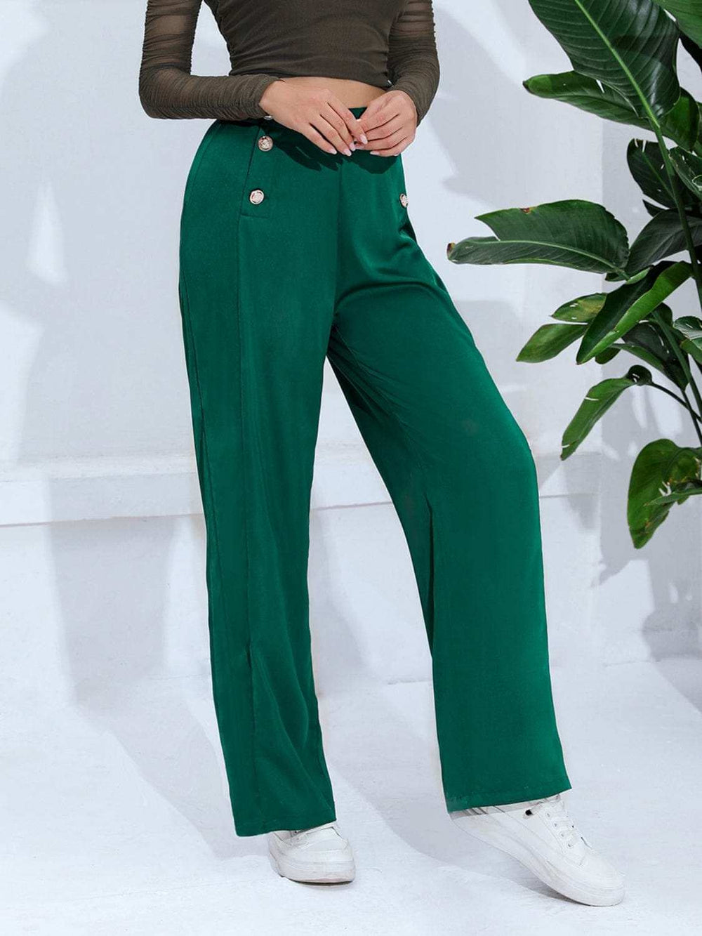 Wide Leg Pants - Trendsi - Flyclothing LLC