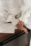 Breathable Ruffled V-Neck Long Sleeve Top and Pants Set - Trendsi