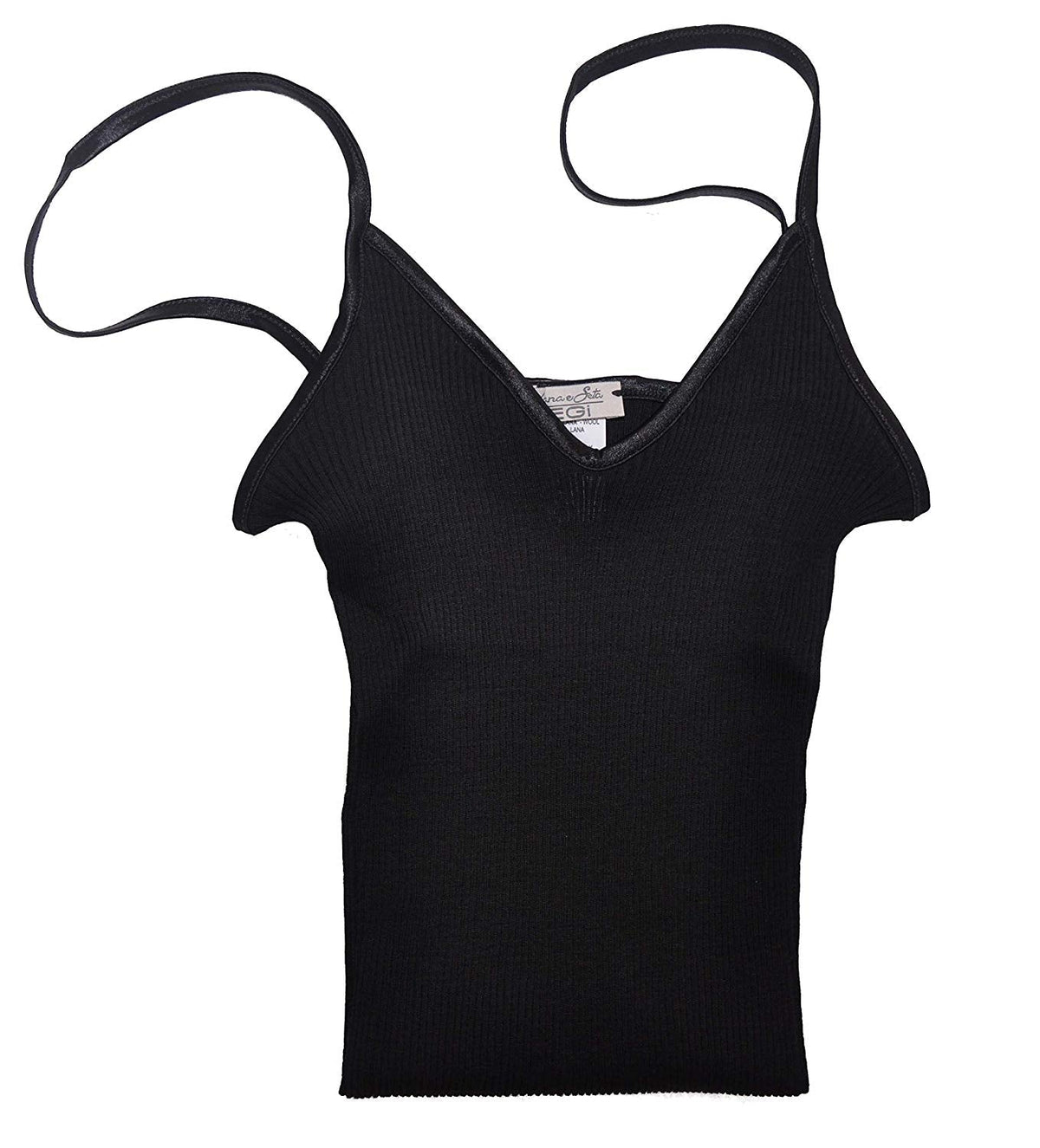 EGi Luxury Wool Silk Camisole Spaghetti Straps Top. Proudly Made in Italy (1407) - tittimitti - Flyclothing LLC