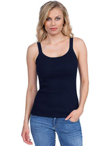 BASIC COTTON Free Spirit Premium Quality 100% Cotton Women's Tank Top. Proudly Made in Italy (616)