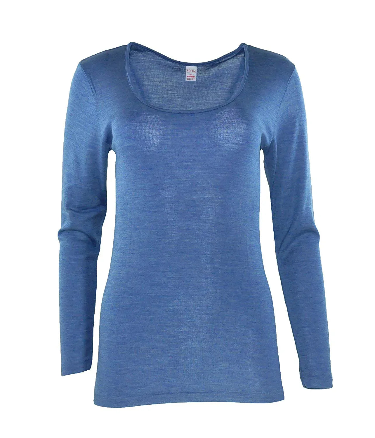 MaRe Luxury Merino Wool Blend Long Sleeve T-Shirt. Proudly Made in Italy. - tittimitti - Flyclothing LLC