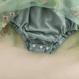 Baby Girl Halloween Costume Butterfly Wing Mesh Flower Sleeveless Tulle Fairy Romper Dress Birthday Tutu Dress - SHOMICOBOUTIQUE - Flyclothing LLC