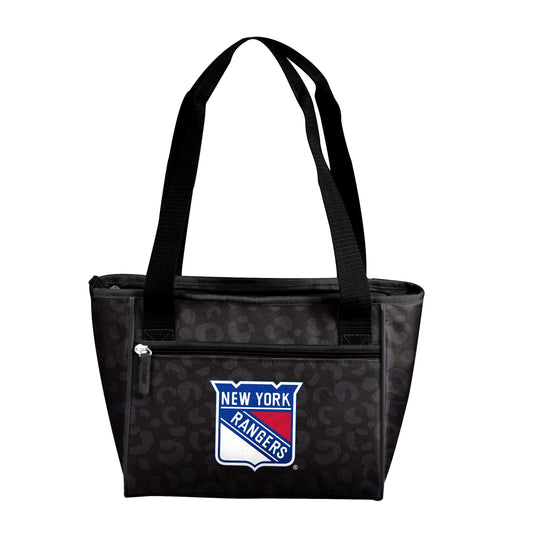 New York Rangers Leopard Print 16 Can Cooler Tote - Logo Brands - Flyclothing LLC
