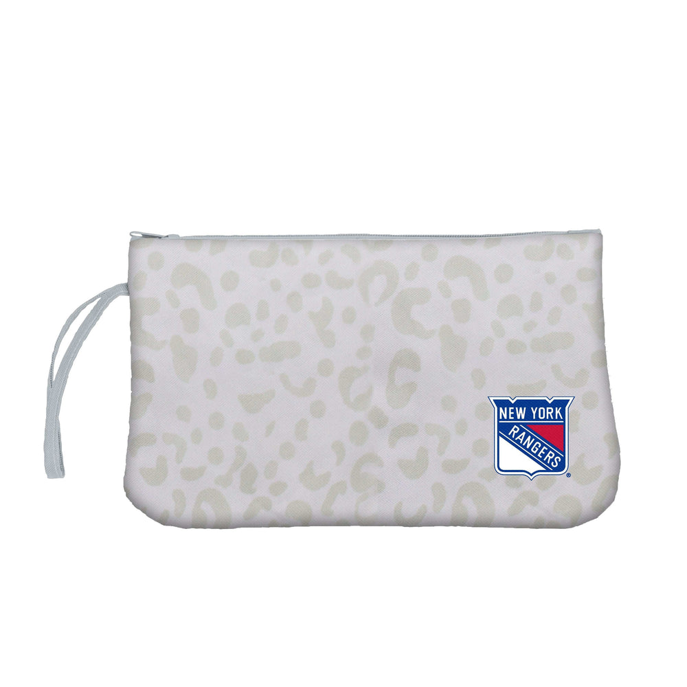 NY Rangers Leopard Print Wristlet