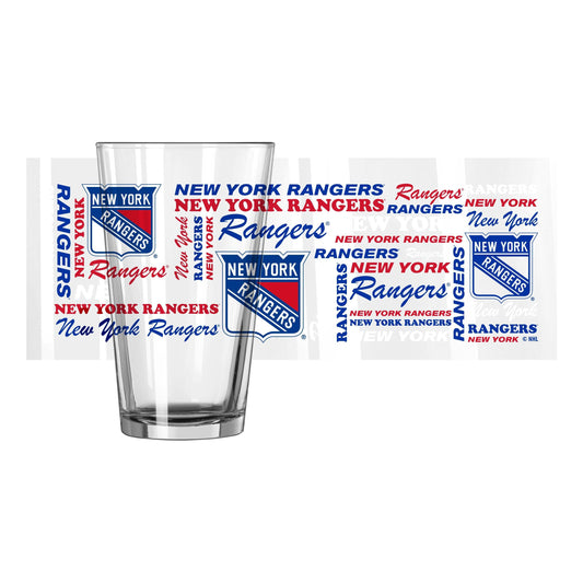 New York Rangers 16oz Spirit Pint Glass - Logo Brands - Flyclothing LLC