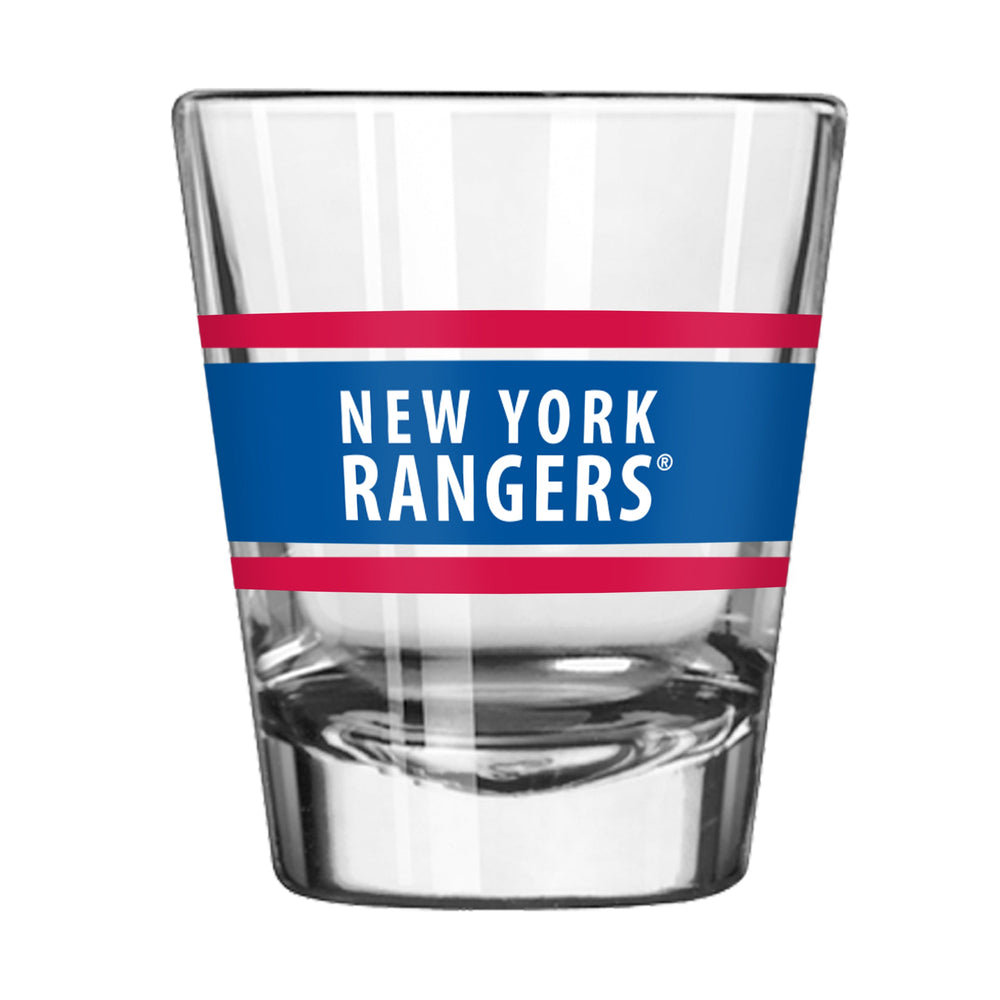 New York Rangers 2oz Stripe Shot Glass