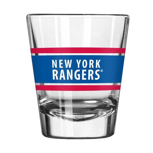 New York Rangers 2oz Stripe Shot Glass