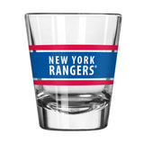 New York Rangers 2oz Stripe Shot Glass