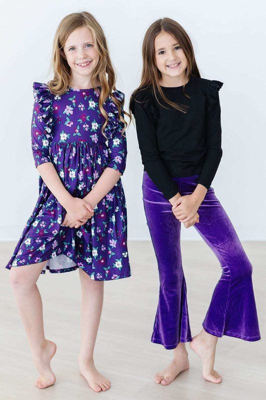 SALE Purple Velvet Bells - Mila & Rose ® - Flyclothing LLC