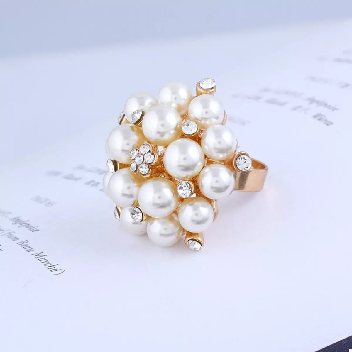 Pearl Cluster Ring - Trendsi - Flyclothing LLC