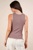VERY J Blanket Style Sleeveless Knit Tank - Trendsi - Flyclothing LLC