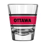 Ottawa Senators 2oz Stripe Shot Glass