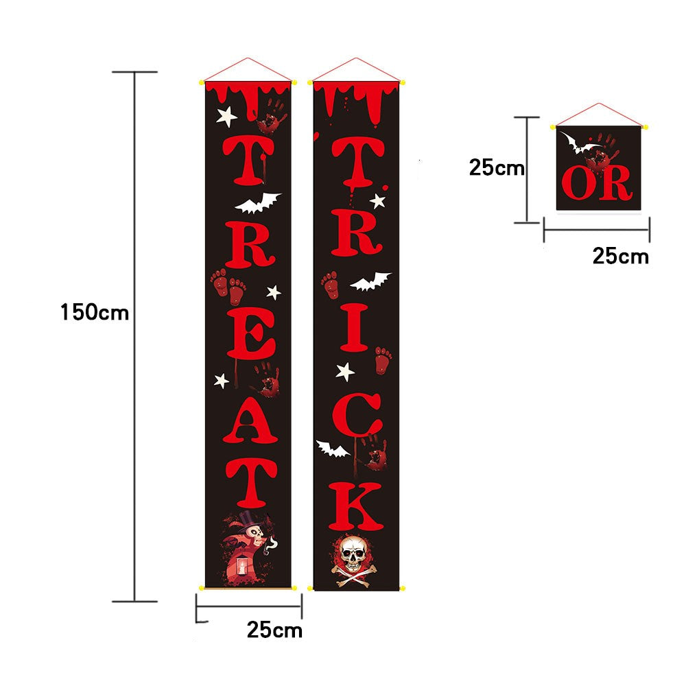 Halloween decoration outdoor banner halloween couplets - My Store - Flyclothing LLC