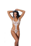 Elegant Memories White 1 Pc. Monokini Swimwear 82178