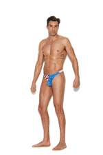 Elegant Moments Stars And Stripes Men's Snap Closure Thong 82192