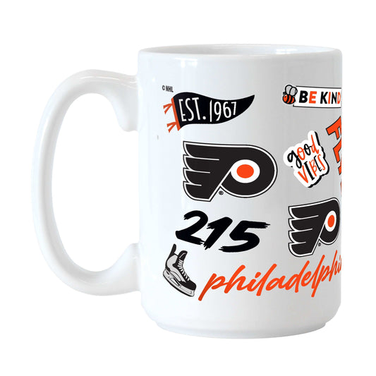 Philadelphia Flyers 15oz Native Sublimated Mug - Logo Brands - Flyclothing LLC
