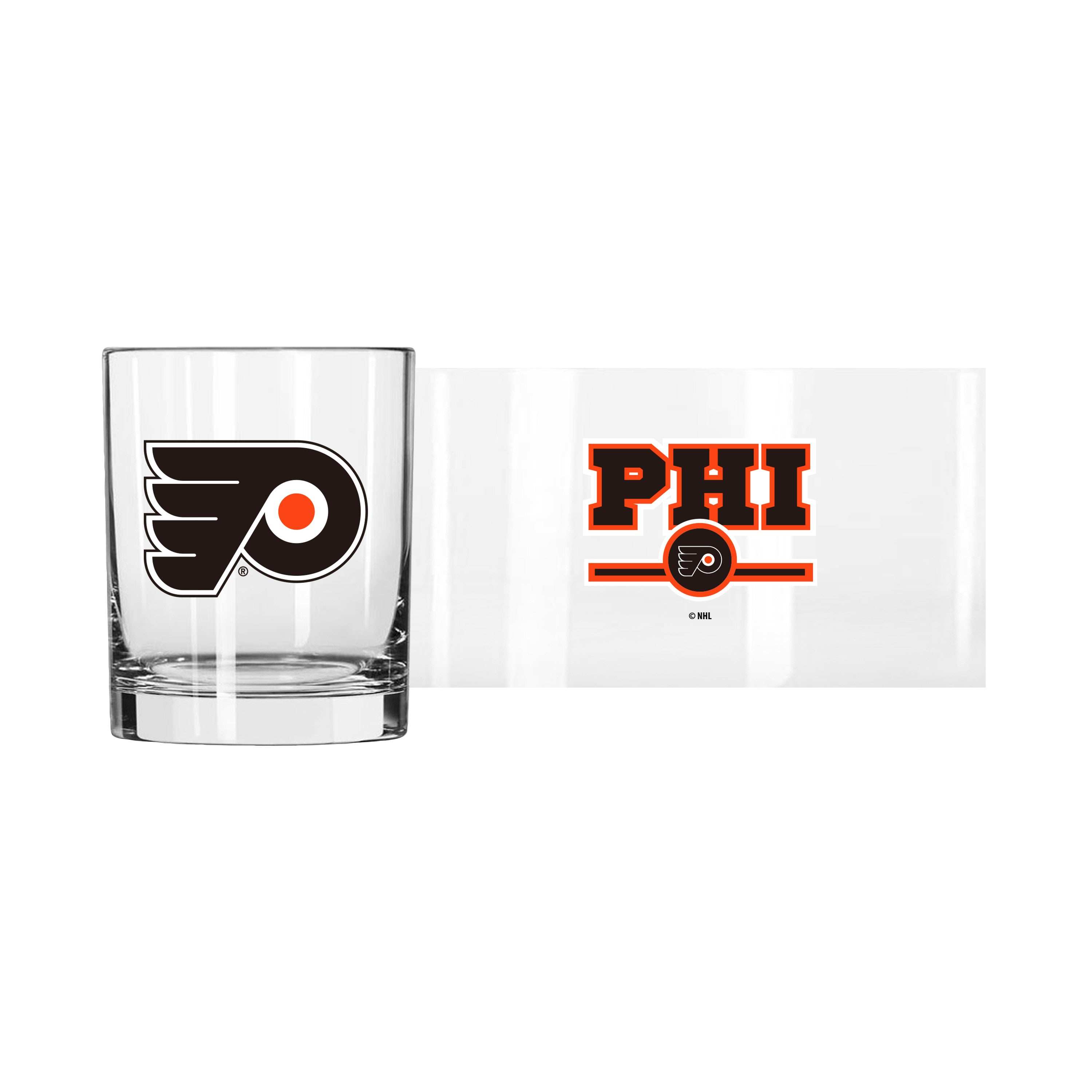 Philadelphia Flyers 14oz Letterman Rocks Glass - Logo Brands - Flyclothing LLC