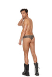 Elegant Moments Animal Men's Thong Back Brief 82205