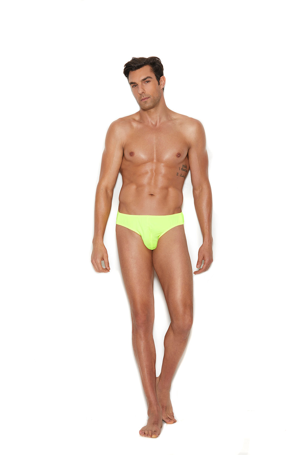 Elegant Moments Chartreuse Men's Thong Back Brief 82206