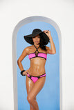 Elegant Memories Neon Pink 2 Piece Swimwear Set 82219