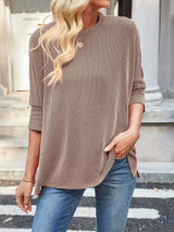 Relaxed Fit Half Sleeve T-Shirt - Trendsi - Flyclothing LLC