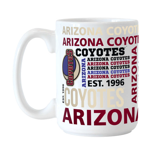 Arizona Coyotes 15oz Spirit Sublimated Mug - Logo Brands - Flyclothing LLC