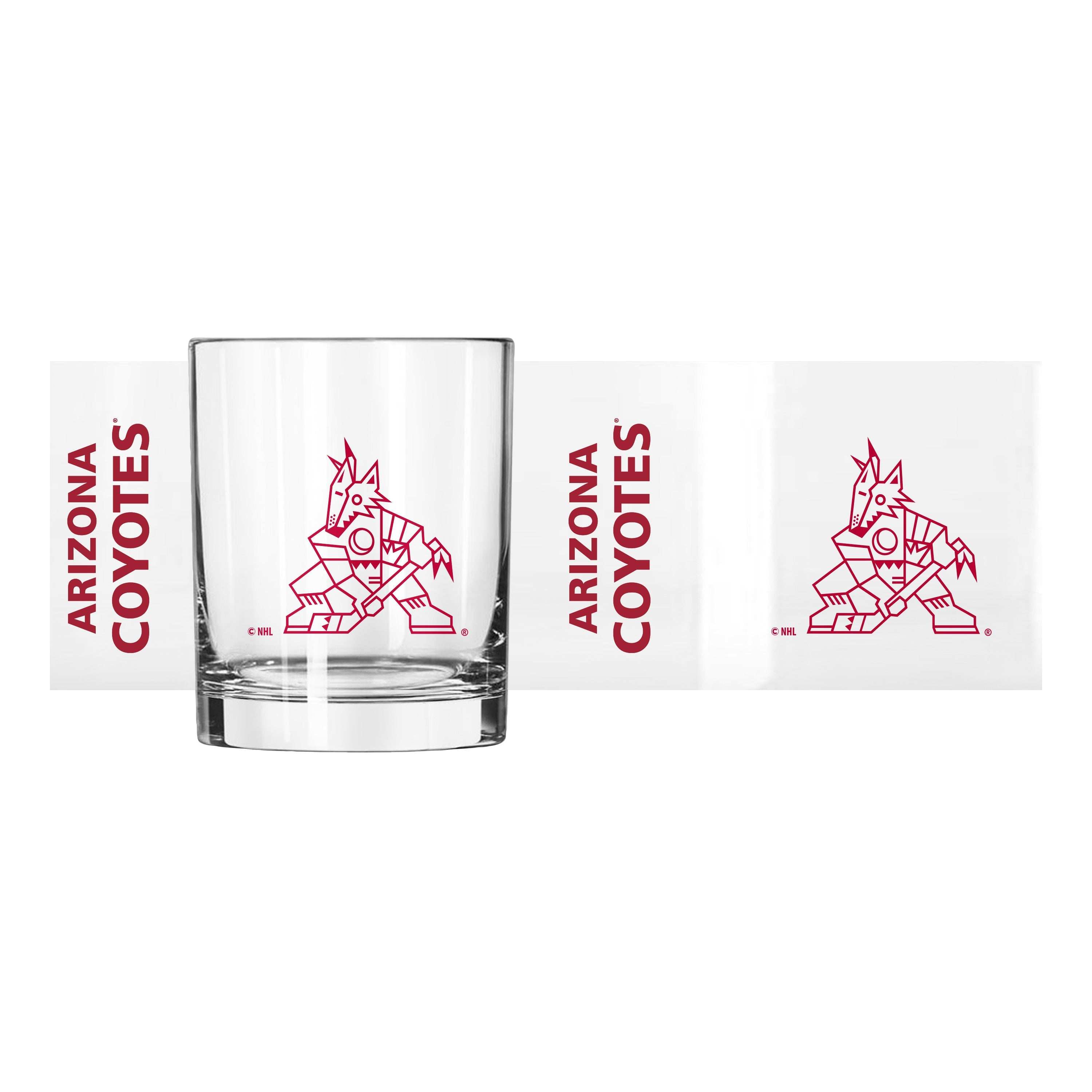Arizona Coyotes 14oz Gameday Rocks Glass - Logo Brands - Flyclothing LLC