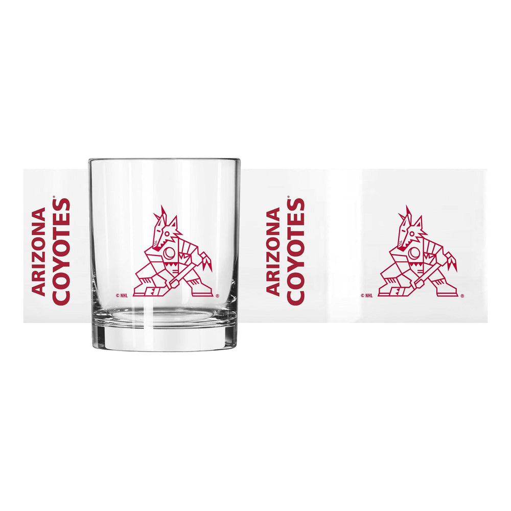 Arizona Coyotes 14oz Gameday Rocks Glass - Logo Brands - Flyclothing LLC