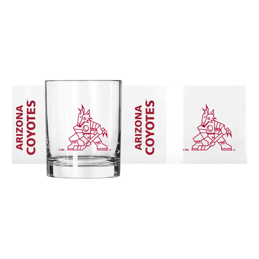Arizona Coyotes 14oz Gameday Rocks Glass - Logo Brands - Flyclothing LLC