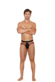 Elegant Moments Black Men's Fishnet & Lycra Jock Str 82313