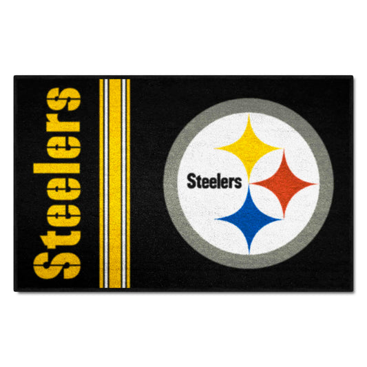 Pittsburgh Steelers Starter Mat Accent Rug Uniform Style - 19in. x 30in. - Pittsburgh Steelers