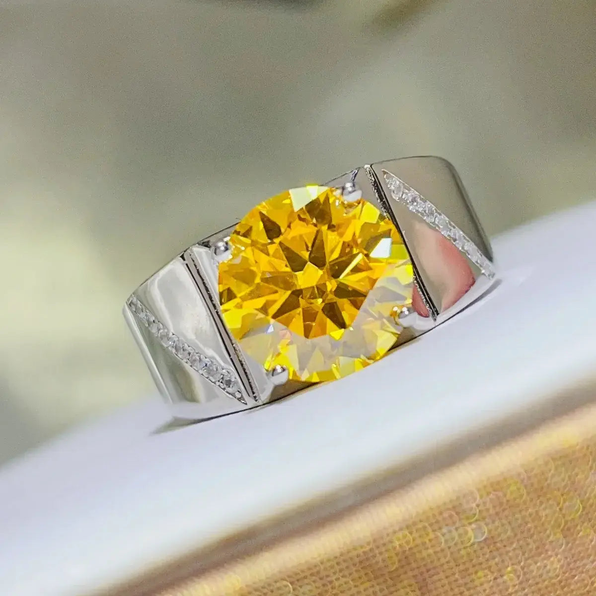 5 Carat Moissanite 925 Sterling Silver Ring - Trendsi - Flyclothing LLC