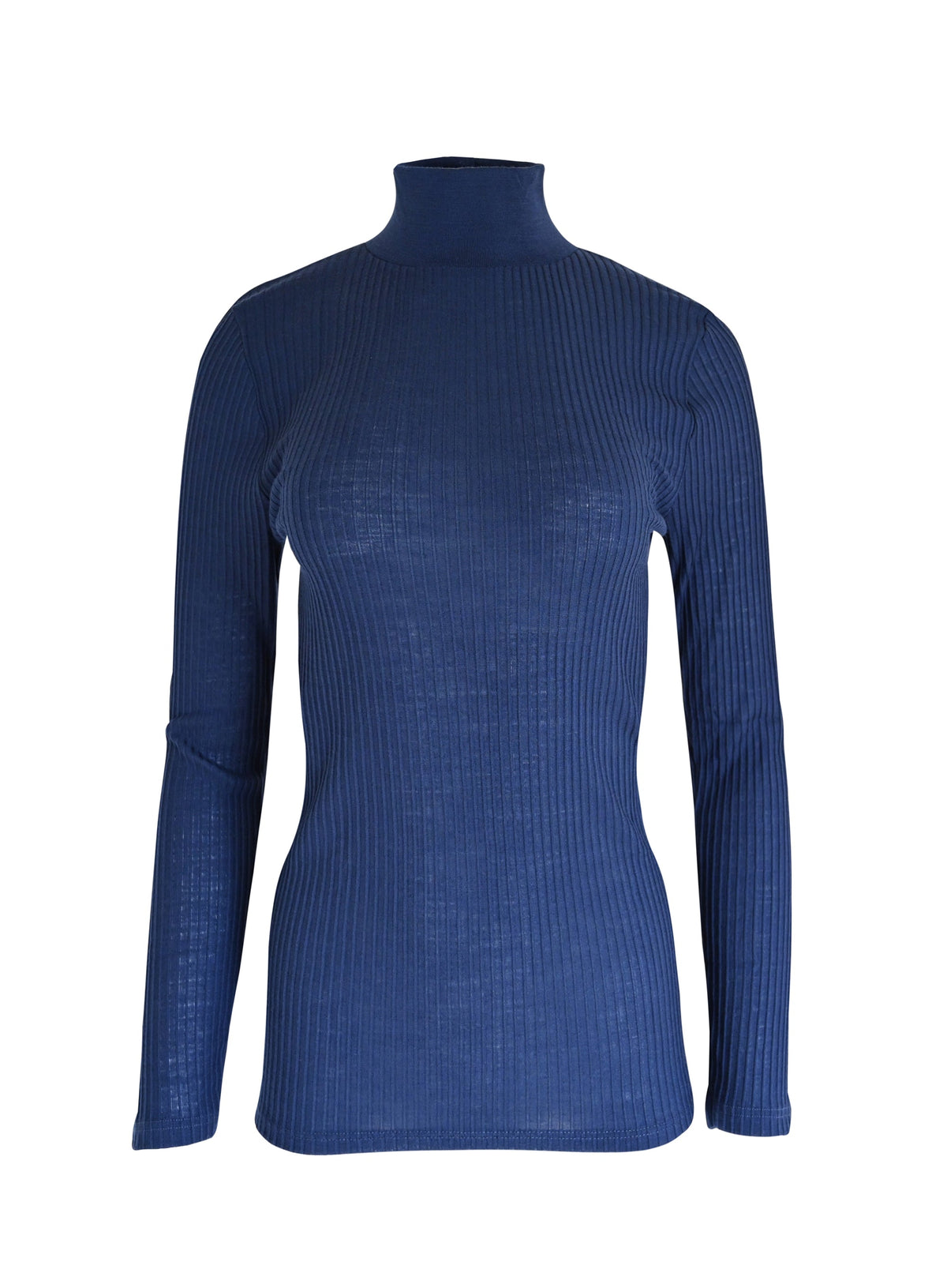 EGI Exclusive Collections Merino Wool Blend Mock Neck Top with Long Sleeves. Proudly Made in Italy.