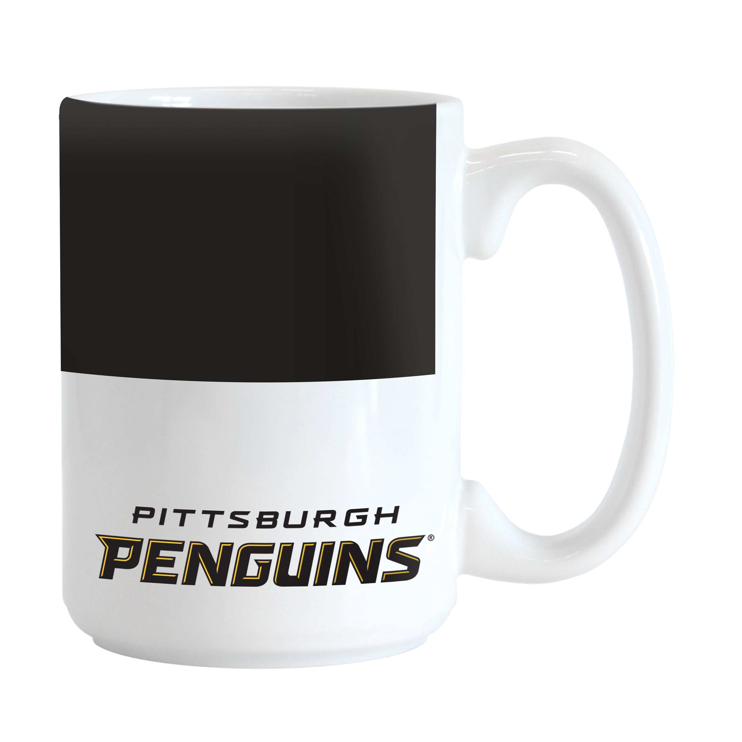 Pittsburgh Pengiuns Color Block 15 oz Sublimated Mug - Logo Brands - Flyclothing LLC