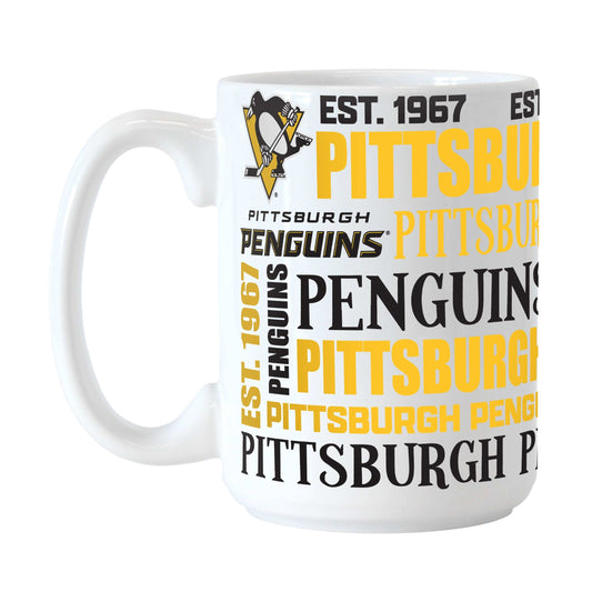 Pittsburgh Penguins 15oz Spirit Sublimated Mug - Logo Brands - Flyclothing LLC