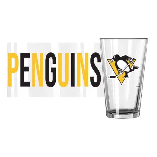 Pittsburgh Penguins 16oz Overtime Pint Glass - Logo Brands - Flyclothing LLC