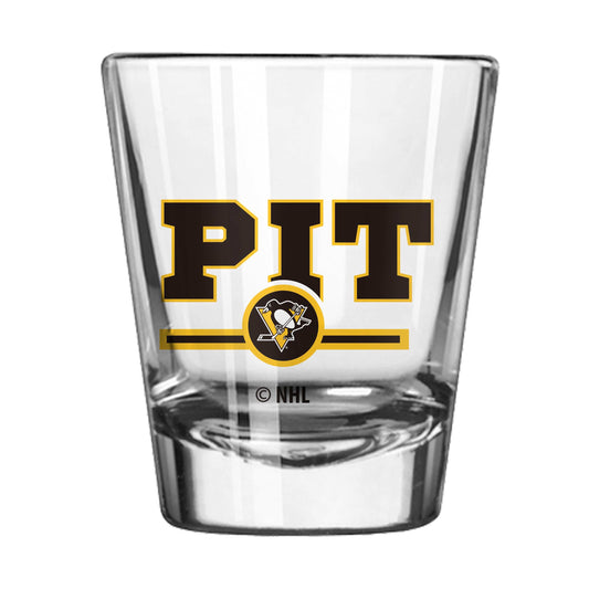 Pittsburgh Penguins 2oz Letterman Shot Glass - Logo Brands - Flyclothing LLC