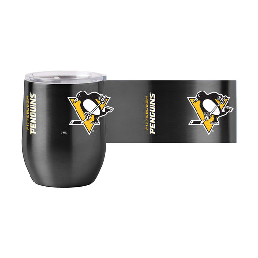 Pittsburgh Penguins 16oz Gameday Stainless Curved Beverage - Logo Brands - Flyclothing LLC