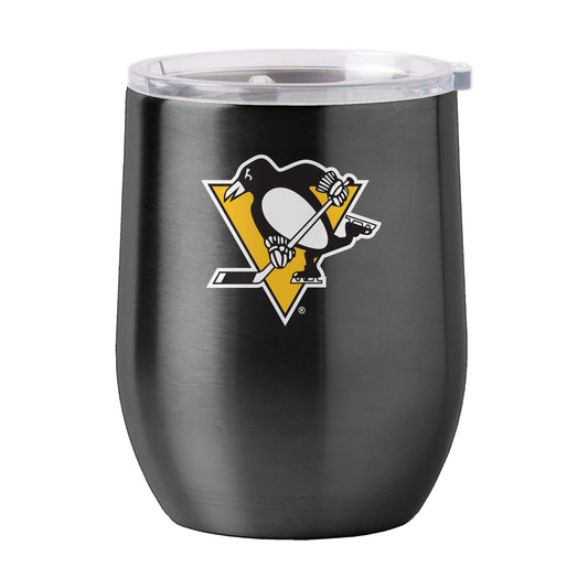 Pittsburgh Penguins 16oz Gameday Stainless Curved Beverage - Logo Brands - Flyclothing LLC