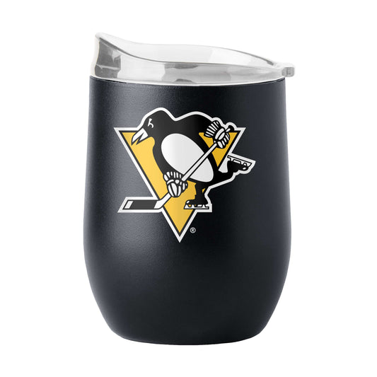 Pittsburgh Penguins 16oz Flipside Powder Coat Curved Bev - Logo Brands - Flyclothing LLC