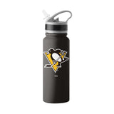 Pittsburgh Penguins Logo 25oz Stainless Single Wall Flip Top Bottle - Logo Brands - Flyclothing LLC