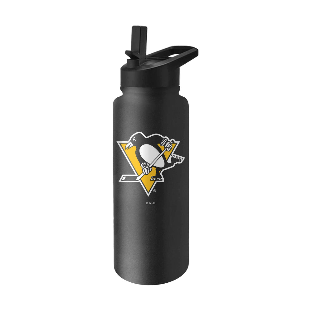 Pittsburgh Penguins 34oz Logo Quencher Bottle - Logo Brands - Flyclothing LLC